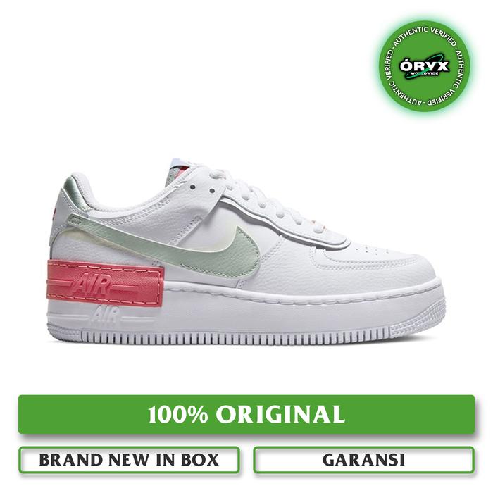 Nike Air Force 1 Shadow White / Jade Smoke / Seafoam / Archaeo Pink