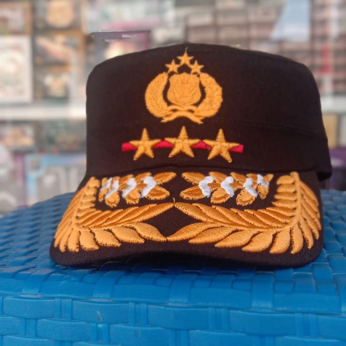 Topi Komando Polri Pati Bintang Tiga