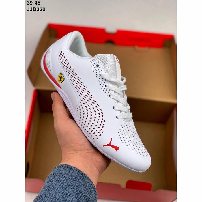 Sepatu Puma Ferrari Original Warna Putih Merah