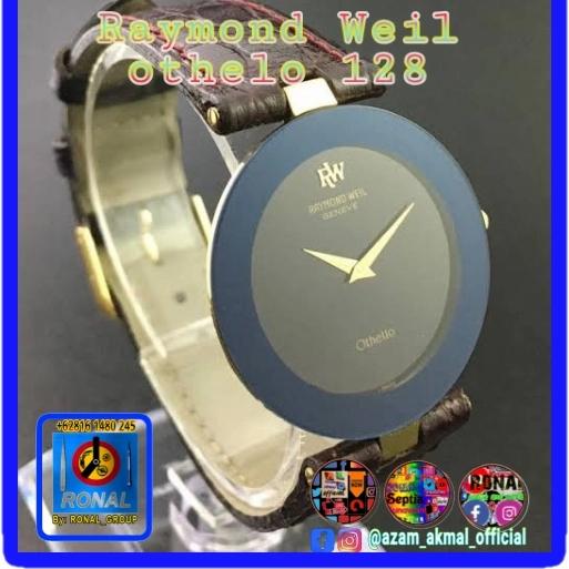 Kaca Jam RAYMOND WEIL OTHELLO man 128-2 rare item warna Silver