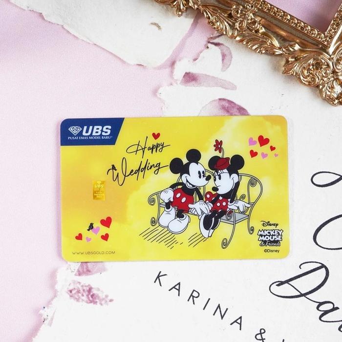 ubs Disney Mickey mouse 0.1g happy wedding/ubs 0.1g happy wedding