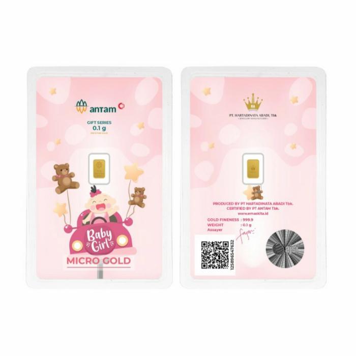 antam micro gold 0.1g gift series baby newborn baby girl/antam 0.1g