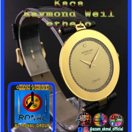Kaca Jam RAYMOND WEIL OTHELLO Man 128-2 rare item warna Gold