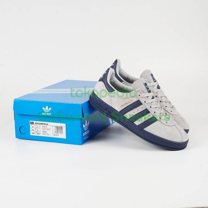 Adidas Broomfield Grey Navy 100%Premium Brand