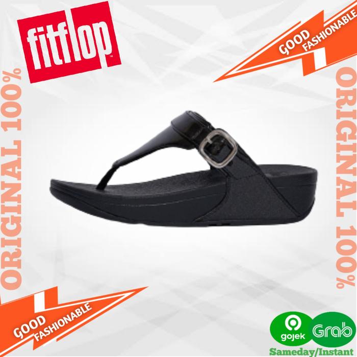 Sandal Fitflop Lulu Glither All Black 100% Asli No KW