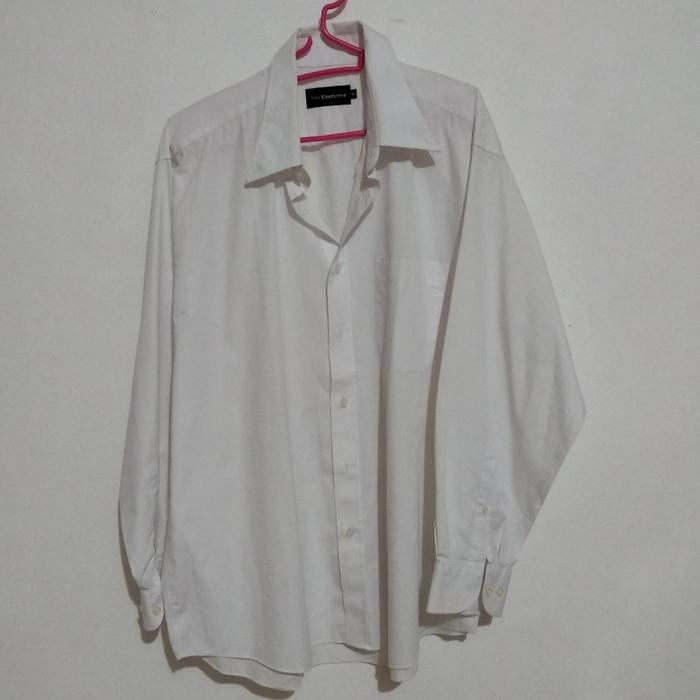Kemeja Putih PoLos Lengan Panjang Pria The Executive Original XL Big