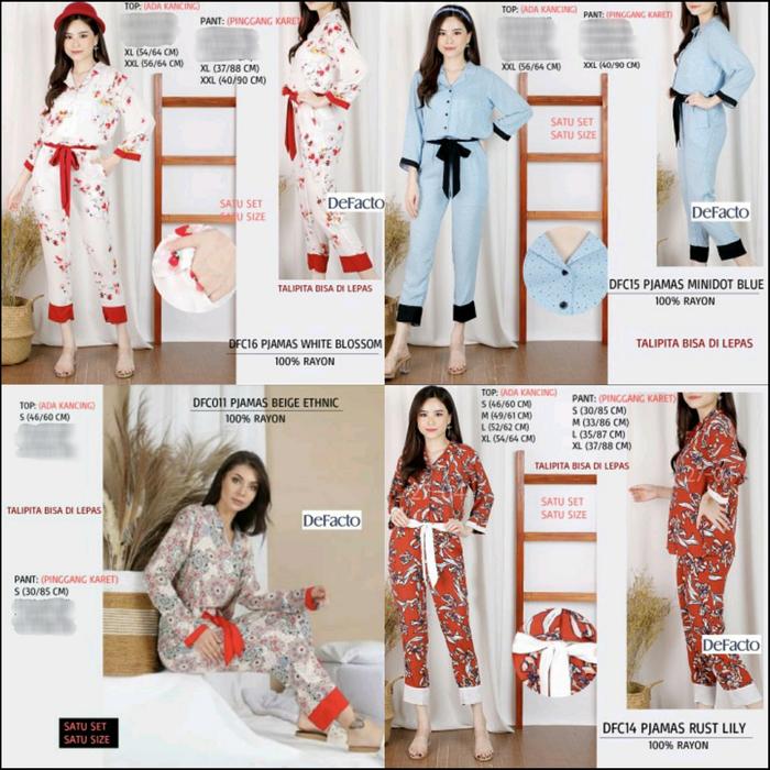 Pajamas Set Defacto Panjang DFC