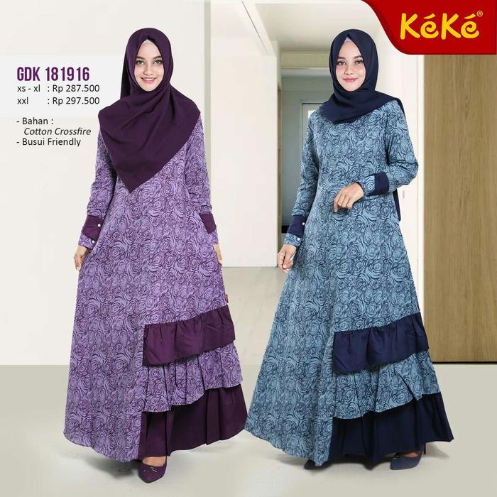 Gamis Wanita Dewasa Katun Keke GDK 181916