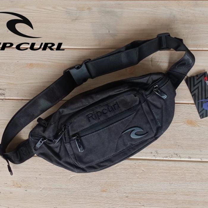 waist bag tas pinggang pria rip curl original black