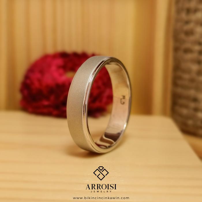 Cincin Kawin Pria Palladium Bergaransi