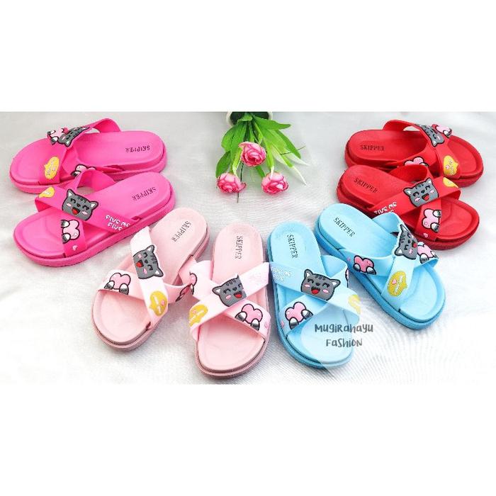 Sandal Slop Jelly Skipper Motif Five Me Five