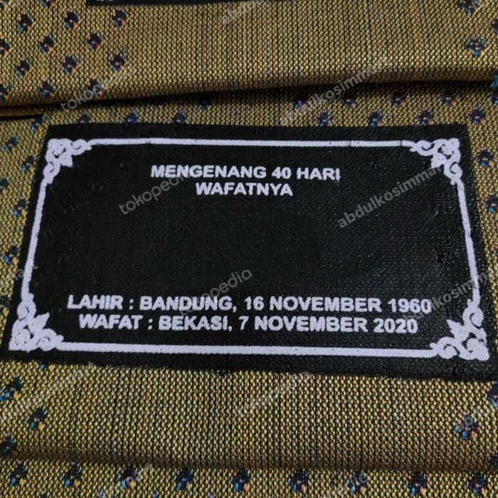 sajadah midi muka plus sablon souvenir tasyakuran tahlilan syukuran