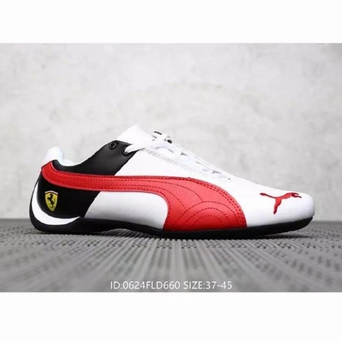 Sepatu Puma Ferrari Original Putih Merah Sepatu Pria Sepatu Sneakers