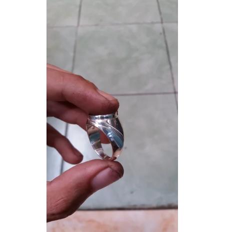 emban cincin perak 925 asli handmade ( sedia tanam atau catokan) untu
