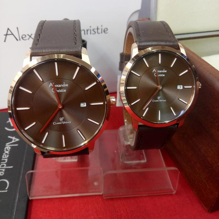 Jam Tangan Analog Couple Alexandre Christie Ac 8653 MD/LD All Steel