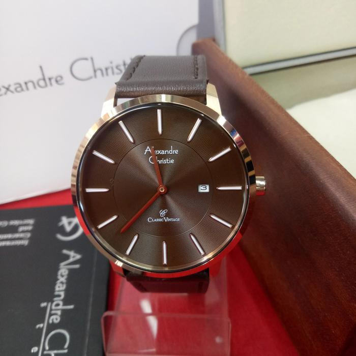 Jam Tangan Analog Pria Alexandre Christie Ac 8653 MD Solid Stainless