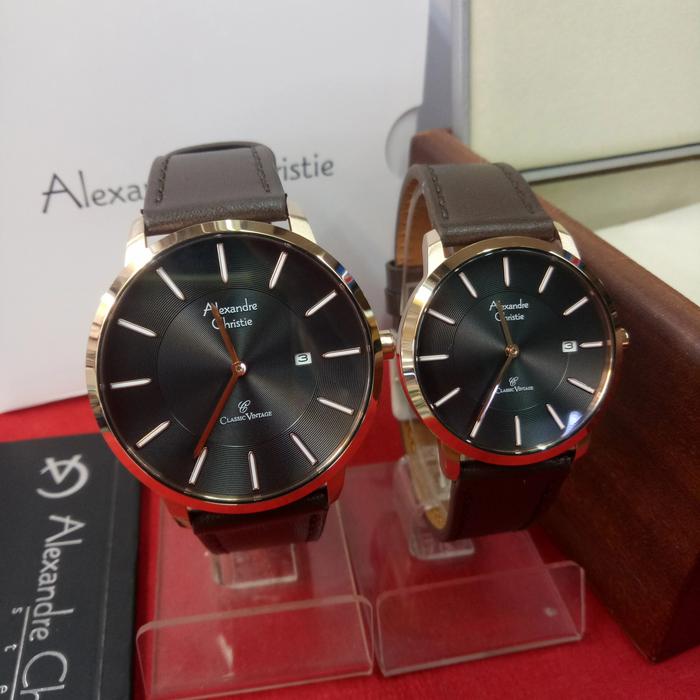 Jam Tangan Analog Couple Alexandre Christie Ac 8653 MD/LD Stainless