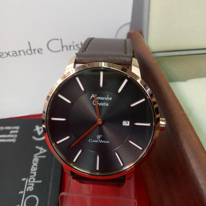 Jam Tangan Analog Pria Alexandre Christie Ac 8653 MD Solid Steel