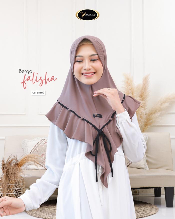 FALISHA Daily Hijab Aksen pita adjust list patah-patah Yessana Ori