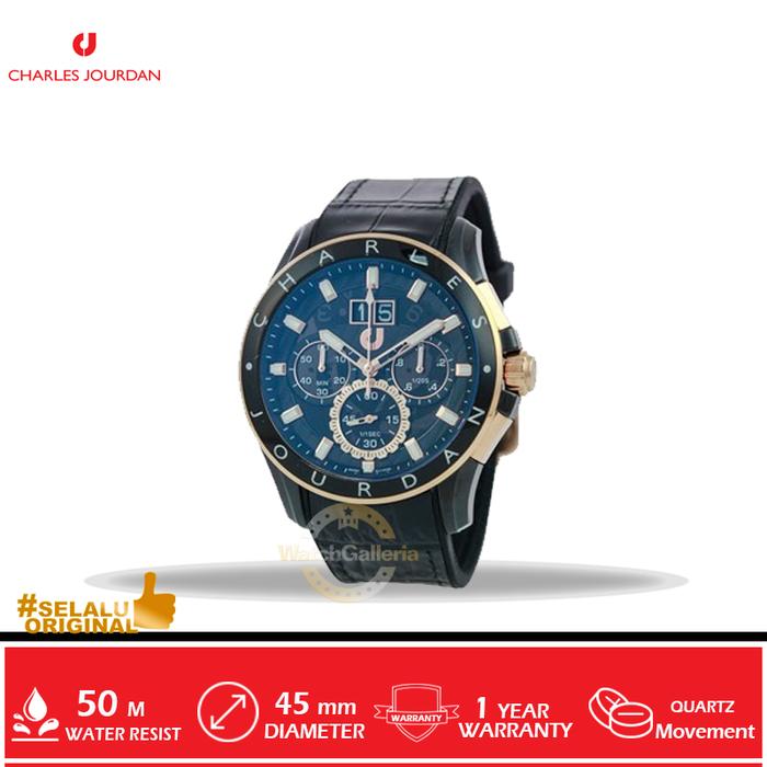 Jam Tangan Analog Man Charles Jourdan CJ1035-1732C Original Murah