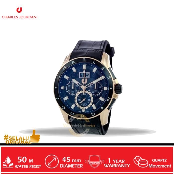 Jam Tangan Analog Man Charles Jourdan CJ1035-1532C Original Murah