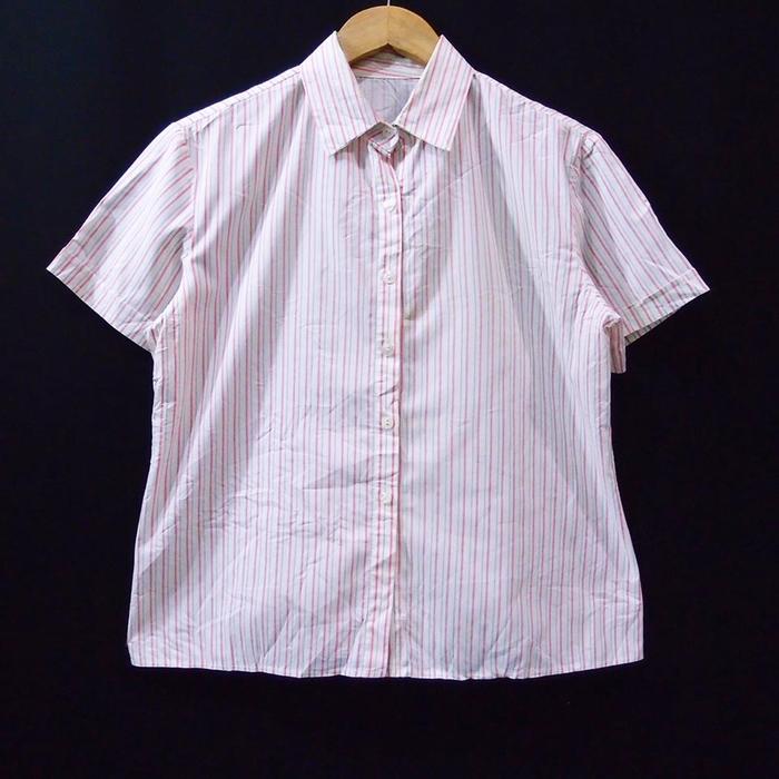 DH421 SIZE M+ STRIP KATUN KEMEJA WANITA IMPORT SECOND PRELOVE BEKAS