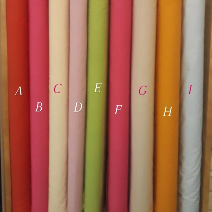 Katun poplin polos/Bahan katun poplin/tokai