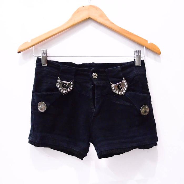 CG035 SIZE S BLACK JEANS HOTPANTS SEXY IMPORT SECOND MURAH