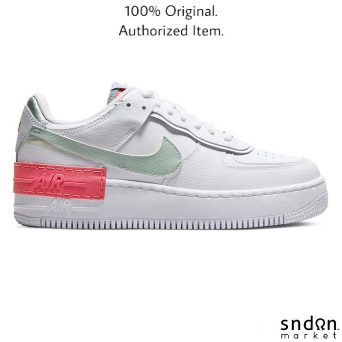 NIKE Air Force 1 Womens Shadow White Seafoam Jade Smoke ORIGINAL