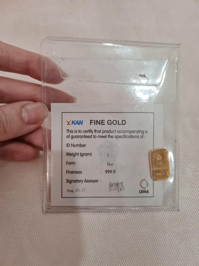 3 GRAM LM LOGAM MULIA EMAS ANTAM RETRO CLASSIC KLASIK SERTIFIKAT