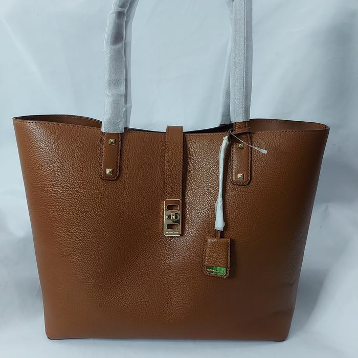 TAS WANITA MICHAEL KARSON TOTE BROWN