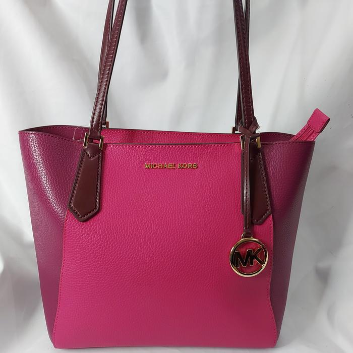 TAS WANITA MK KIMBERLY SMALL TOTE ELECTRIC PINK