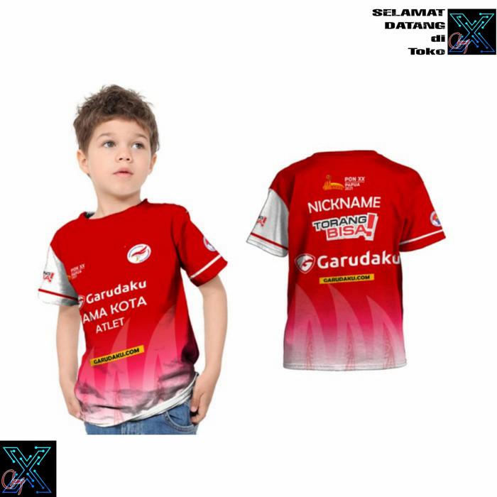 Baju Kaos Jersey Eksibisi eSports PON XX Papua 2021 Anak