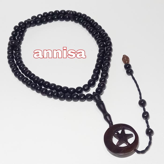 TASBIH KAYU KOKKA KOKAH KOKA BB HITAM 6MM 99BUTIR