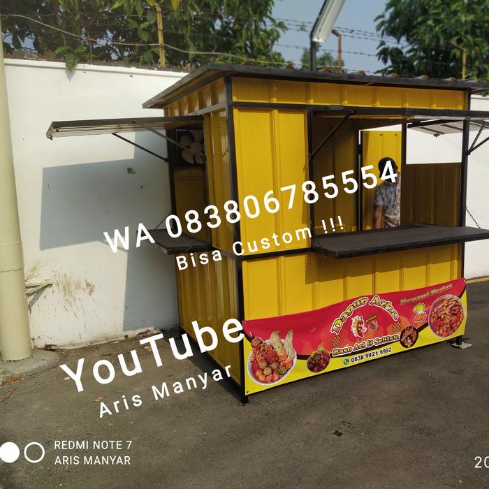 booth container 2x1,5 dengan exhoust