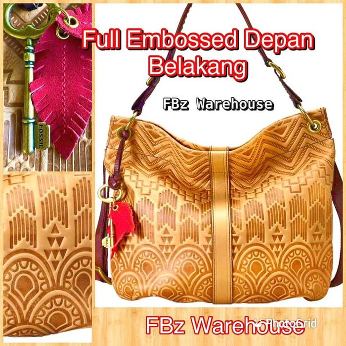 Fossil deasy desy hobo embossed