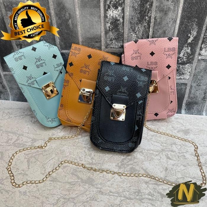 Tas Selempang Mini MCM / Phone Bag Sling Bag Kulit