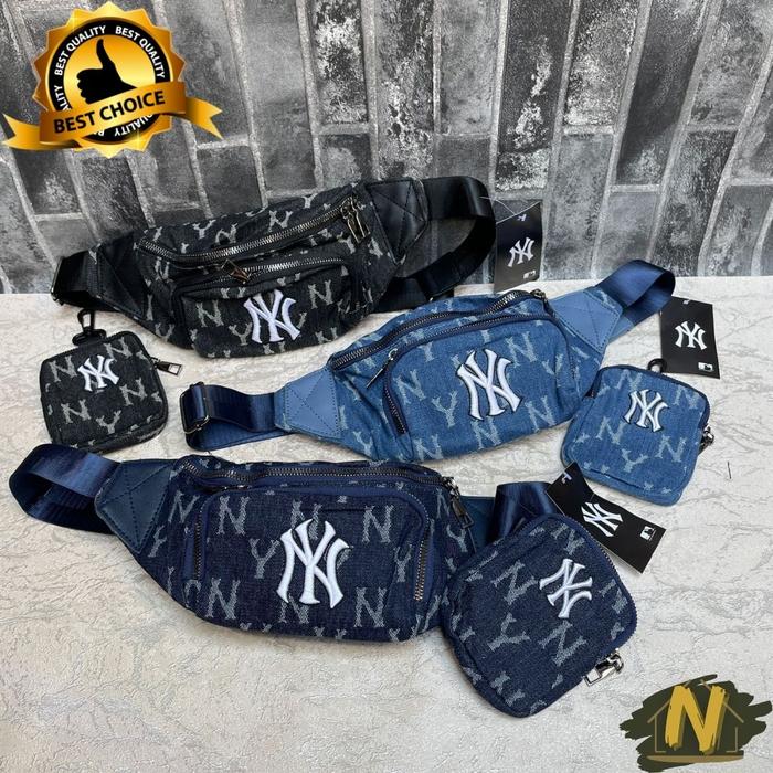 Waistbag MLB NY WITH POUCH / Tas MLB Tas Selempang Tas Pinggang