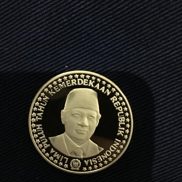 Koin emas kuno lama bank indonesia rupiah soeharto 850.000 bukan hatta