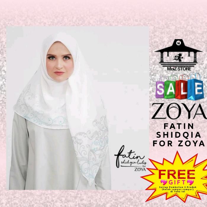 Kerudung Jilbab Hijab Kerudungan Segi Empat Motif Zoya Fatin S Scarf