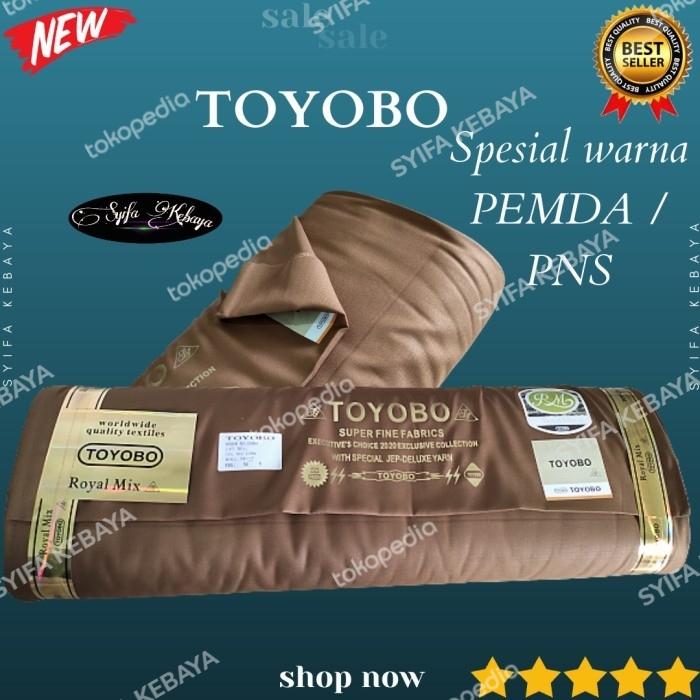 Kain TOYOBO Premium warna PEMDA PNS PDH. Bahan Katun Toyobo Premium