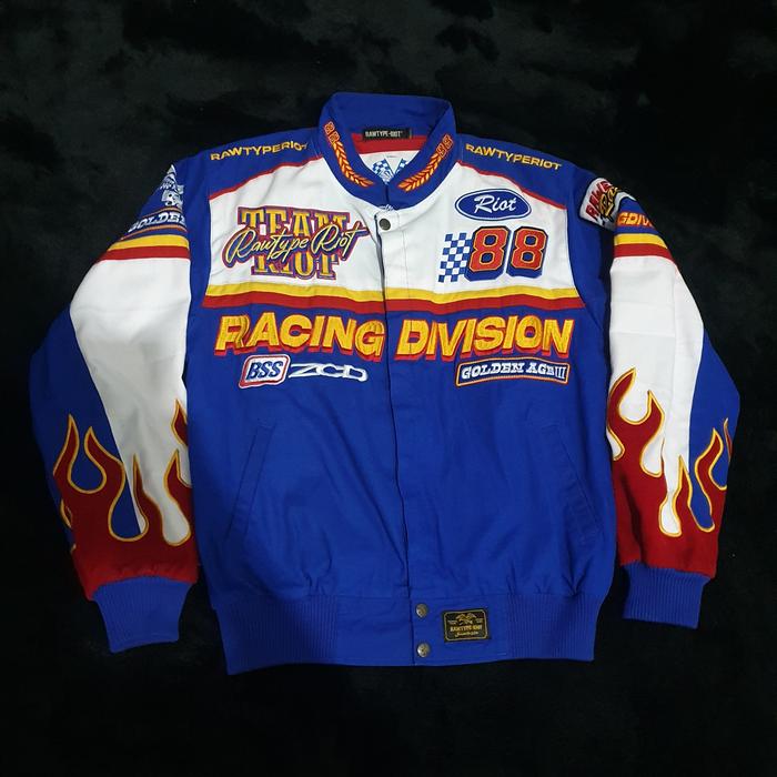 JACKET NASCAR RACING DIVISION RAW TYPE RIOT GOLDEN AGE 3 RAWTYPE BEKAS