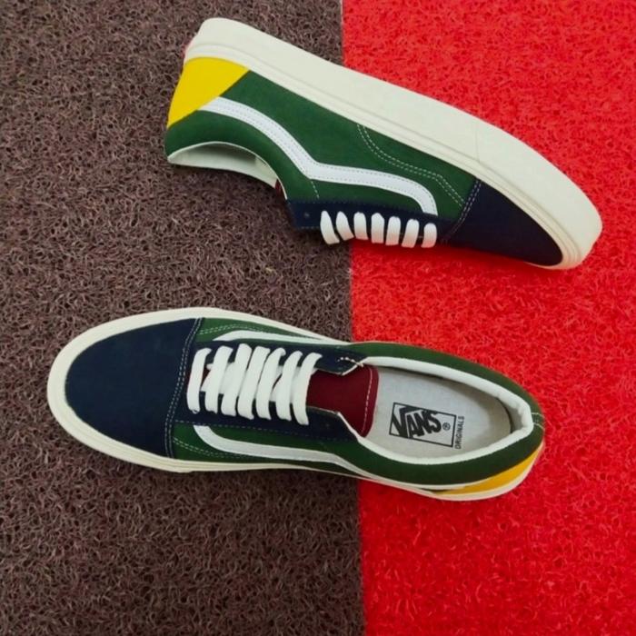 SEPATU SNEAKERS PRIA BIG SIZE VANS OLD RAINBOW 45-46