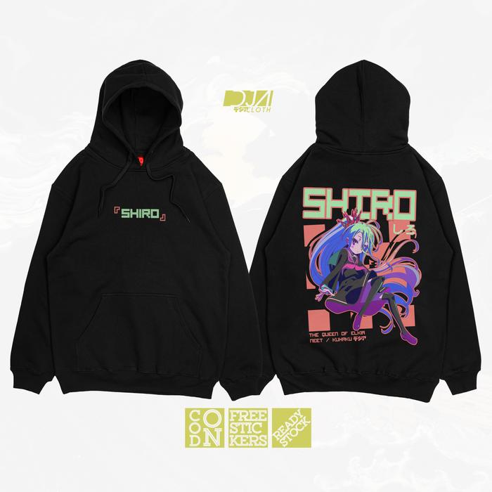 HOODIE SHIRO KUHAKU SORA NO GAME NO LIFE JUMPER ANIME MANGA DJA CLOTH