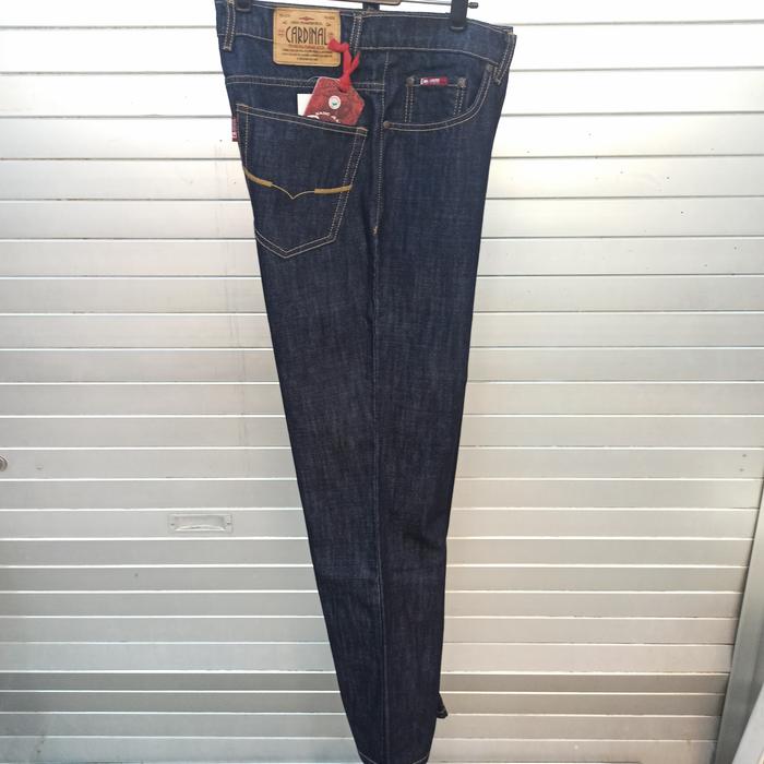 CARDINAL Celana Jeans Reguler Original Blue Black Gelap ECR5F45