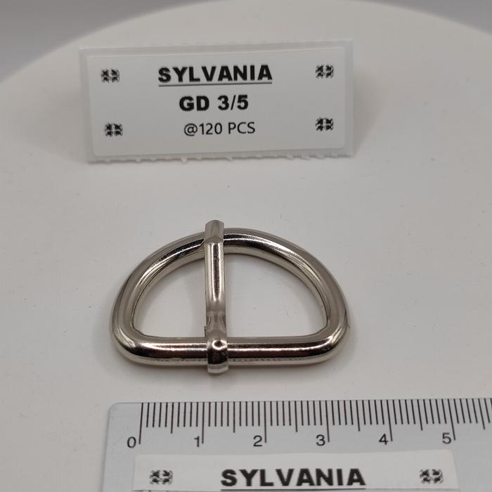 GD 3/5*6 @120 PCS, Ring Kawat Gesper D Kawat Besi Ukuran 32mm Coating Gantung, Per 120 pcs