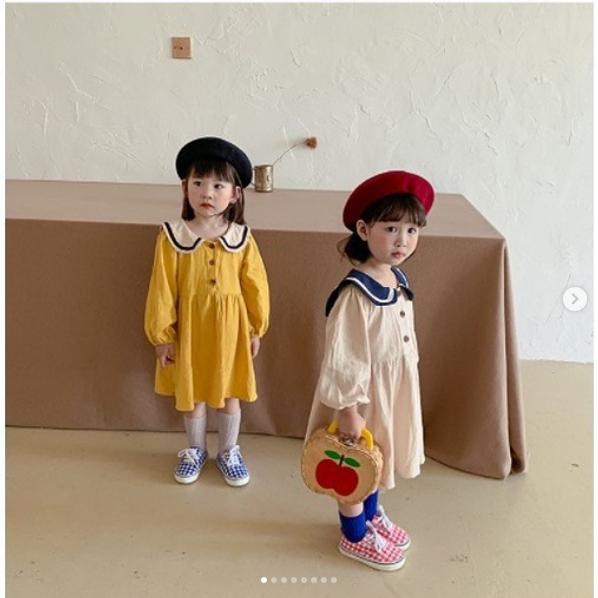 Miiko Dress Safari Linen Katun Anak Import Zoo Outfit Kids Safari