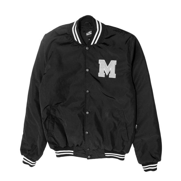 Jaket Varsity Mef Parasut Hitam