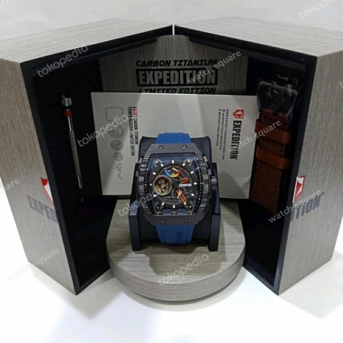 Expedition Original Carbon Titanium Automatic E6782 Blue Black