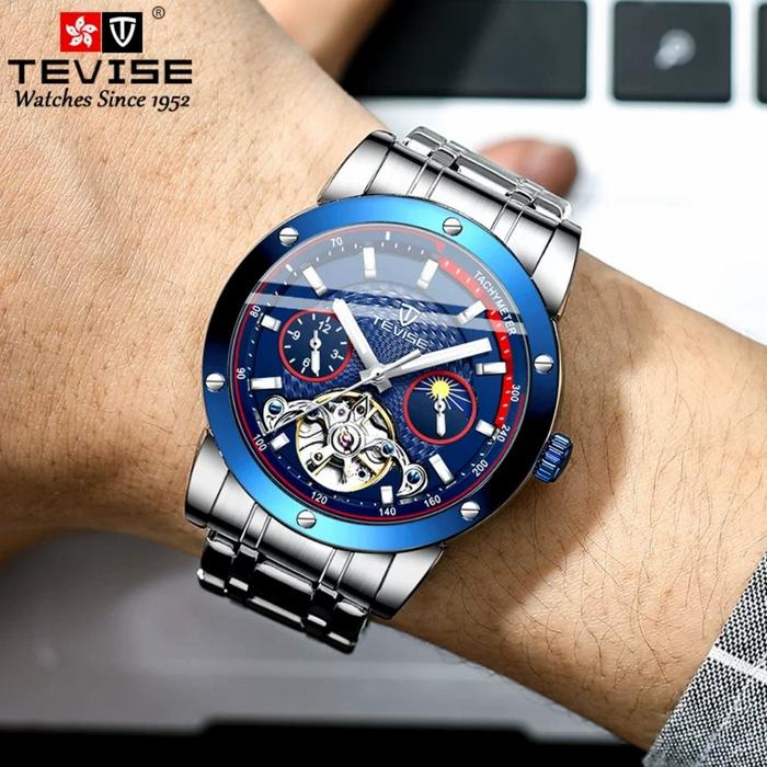 TEVISE T866 Jam Tangan Pria Automatic Mechanical Watch Tourbillon